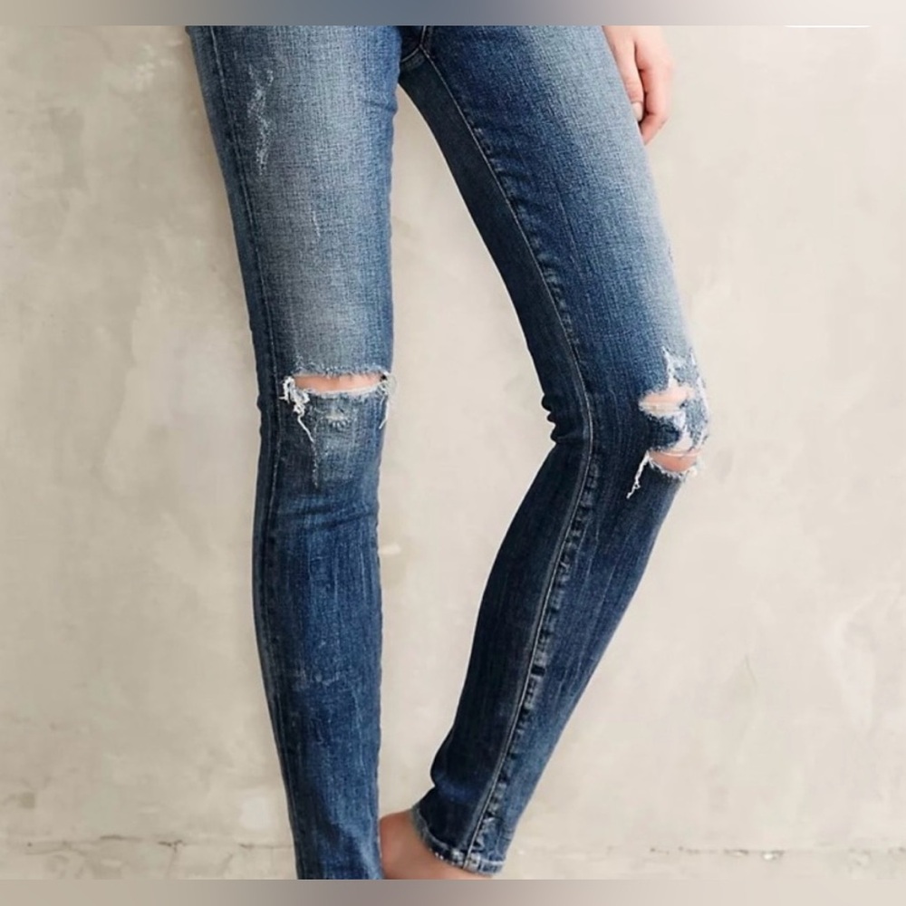 Citizens of Humanity Rocket Distressed High Rise Skinny Jeans
